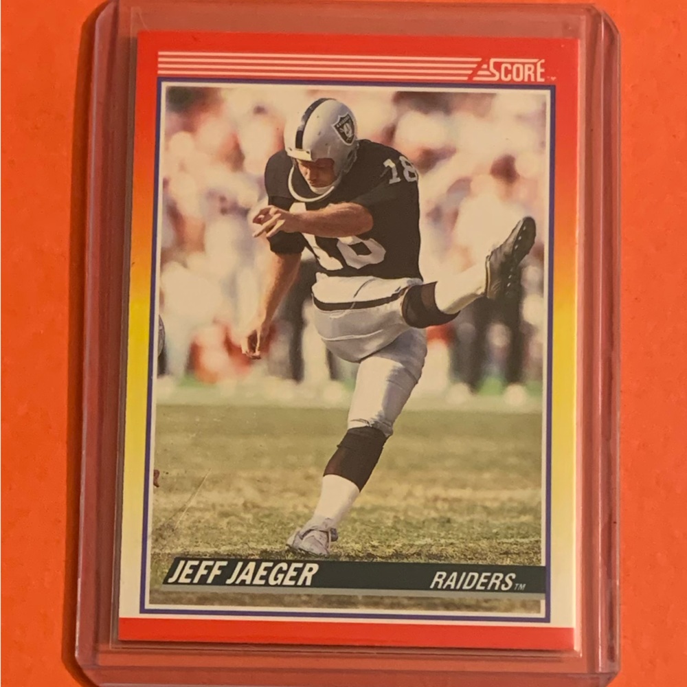 Jeff Jaeger #287 1990 Score Football Trading Card